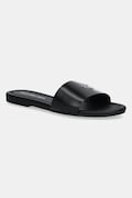 Calvin Klein Jeans klapki FLAT SANDAL SLIDE MG damskie kolor czarny YW0YW01697