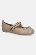 Шкіряні балетки Pinko Gioia колір бежевий  SD0297 P003 I35