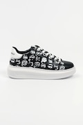 Karl Lagerfeld sneakers din piele KAPRI femei, culoarea negru, KL62512T