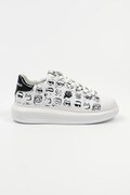 Karl Lagerfeld sneakers din piele KAPRI femei, culoarea alb, KL62512T