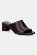 Kožené šľapky Vagabond Shoemakers PIPER bordová farba, na podpätku, 5921-201-38
