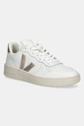 Veja sneakers din piele VI0220737A V-10 LEATHER femei, culoarea alb, VI0220737A
