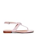 Kožené sandále Lauren Ralph Lauren Everley dámske, ružová farba, 802959146008