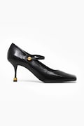 Vanda Novak stilettos de piele Adela culoarea negru