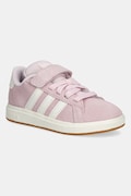 Detské semišové tenisky adidas GRAND COURT 00s ružová farba, JH6181