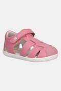 Garvalin sandale din piele pentru copii culoarea roz, 252326