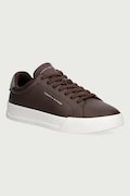 Tommy Hilfiger TH COURT LTH DETAIL ESS sneakersy męskie skórzane brązowe FM0FM05367