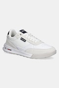 Δερμάτινα αθλητικά παπούτσια Tommy Hilfiger RETRO RUNNER MIX RWB χρώμα: άσπρο, FM0FM05371