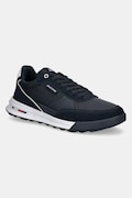 Δερμάτινα αθλητικά παπούτσια Tommy Hilfiger RETRO RUNNER MIX RWB χρώμα: ναυτικό μπλε, FM0FM05371