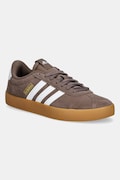 Кросівки з нубуку adidas Vl Court колір коричневий JP7536