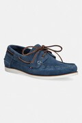 Tommy Hilfiger mokasyny męskie zamszowe TH BOAT SHOE CORE SUEDE niebieskie FM0FM05387