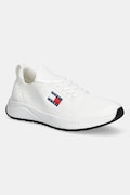 Tenisky Tommy Jeans RUNNER KNTITTED pánske, biela farba, EM0EM01555