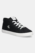 Superge Calvin Klein Jeans ESS VULC MID MG CANVAS črna barva, YM0YM01210