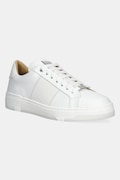 Δερμάτινα αθλητικά παπούτσια Philipp Plein Lo-Top Monogram χρώμα: άσπρο, USC0706 PLE005N 01