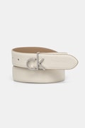 Шкіряний ремінь Calvin Klein жіночий колір бежевий K60K613073