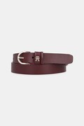 Tommy Hilfiger pasek damski skórzany bordowy AW0AW16836