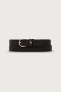 Tommy Hilfiger opasok dámsky kožený čierny AW0AW16836