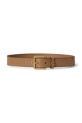 Lauren Ralph Lauren pasek damski skórzany beżowy 412968765