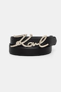 Karl Lagerfeld pasek damski skórzany K/SIGNATURE czarny A1W33205