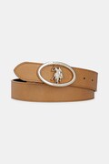 U.S. Polo Assn. curea de piele Marshall femei, culoarea maro, AIUQQ2565WAY