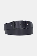 Kožený pásek Tommy Hilfiger pánský, černá barva, AM0AM13016