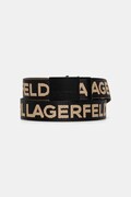 Karl Lagerfeld Jeans obojstranný opasok čierny A1M33131
