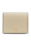 Kožená peněženka Lauren Ralph Lauren béžová barva, 432962112