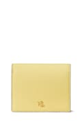 Lauren Ralph Lauren portfel damski skórzany żółty 432962112