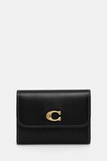 Coach portofel de piele femei, culoarea negru, CZ111