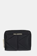 Kožená peněženka Karl Lagerfeld černá barva, A1W32064