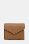 Kožená peněženka MM6 Maison Margiela hnědá barva, SA5UI0010.P7183