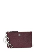 Kožená peňaženka Lauren Ralph Lauren čierna farba, 432966789