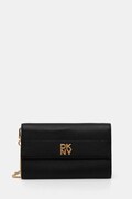 Dkny portfel skórzany damski kolor czarny R445AI72