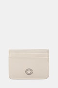 Δερμάτινη θήκη για κάρτες Guess χρώμα: μπεζ, RW1762 P5201