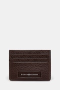 Tommy Hilfiger etui na karty skórzane kolor brązowy AM0AM13250