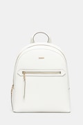 Kožený batoh Dkny dámský, bílá barva, malý, hladký, R51K3J33