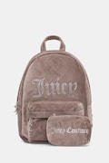 Juicy Couture plecak damski welurowy KIMBERLY beżowy BEJQL8760WPO