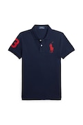 Polo Ralph Lauren gyerek pamut póló sötétkék, nyomott mintás, 323708861113