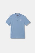 EA7 Emporio Armani polo pentru copii din bumbac albastru 7B000022 AF10378