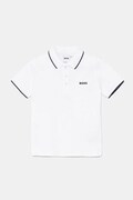 BOSS polo in cotone neonati colore bianco J05P13