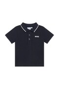 BOSS polo in cotone neonati colore bianco J05P13