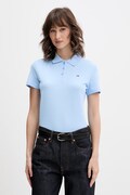 Tommy Jeans polo damskie bawełniane z elastanem niebieskie DW0DW20160
