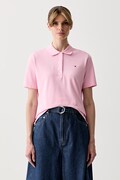 Tommy Hilfiger γυναικείο πόλο με βαμβάκι ροζ WW0WW43224