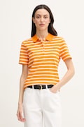 Tommy Hilfiger Polo majica ženska z bombažem oranžna WW0WW43225