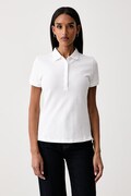 United Colors of Benetton polo majica ženska bombažna z elastanom bela 3TQJD300W
