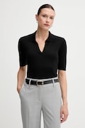 Πόλο United Colors of Benetton χρώμα: μαύρο, 123VD3018