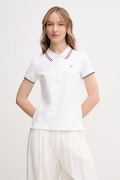 Tommy Hilfiger tricou polo femei, culoarea alb, WW0WW44517