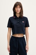 Tommy Jeans polo damskie bawełniane z elastanem granatowe DW0DW21363