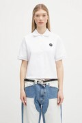Kenzo cotton polo shirt Boke Flower 2.0 white color FF52TS1604SB.01