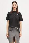 Kenzo cotton polo shirt Boke Flower 2.0 black color FF52TS1604SB.99J
